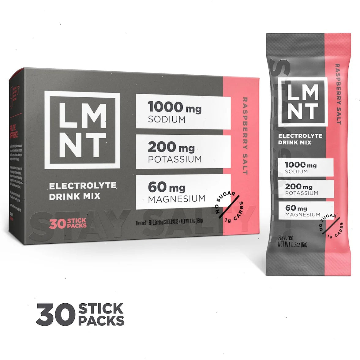 Raspberry Salt - LMNT Zero-Sugar Electrolytes